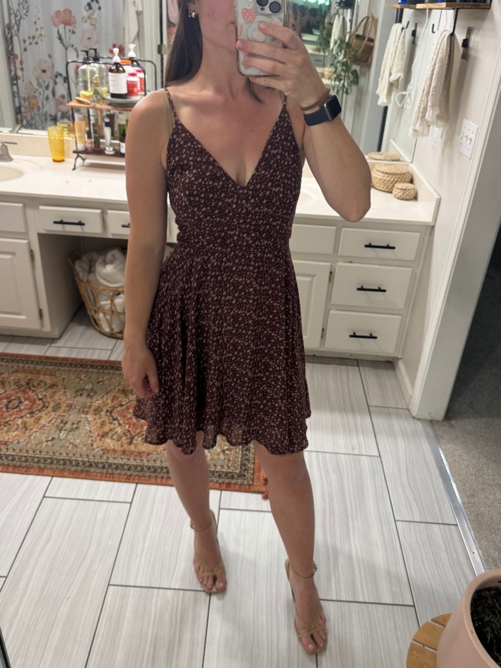 Chocolate Brown cocktail dress